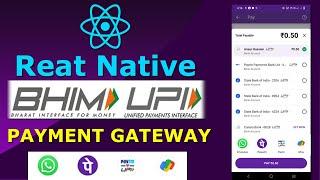 How to React Native multi Free Upi Payment Gateway Integration full Process In Hindi Step by Step