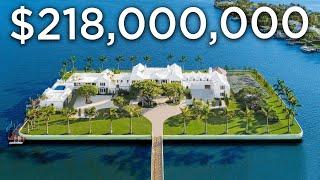 Touring a $218,000,000 Florida Mega Mansion on a Private Island