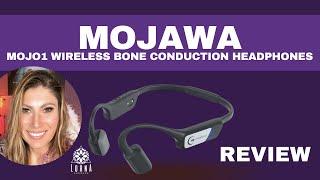 Mojawa Wireless Bone Conduction Headphones - Bluetooth Open-Ear Headphones w/Mic REVIEW