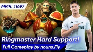  Fly NEW HERO RINGMASTER HARD SUPPORT | Dota 2 Pro Gameplay