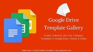 Google Docs Template Gallery - Submit & Use Your Own Company Templates