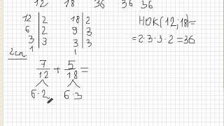 Сложение дробей с разными знаменателями. Видео №3.