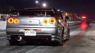 JDM Cars Drag Racing Compilation: Skyline GTR R34, Supra MK4, 3 Rotor Turbo RX7, EVO 6,...