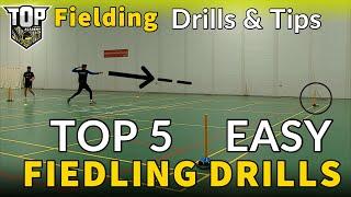 TOP 5 EASY FIELDING CRICKET DRILLS (You Can DO ANYWHERE)