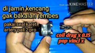 COIL VOOPOO DRAG X 0.15  DI VINCI X #cara  mudah anti rembes ini trik nya