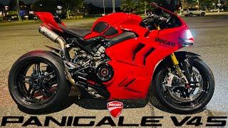 Ducati Panigale V4S - LOUD MOTO GP SOUND - WSBK Spark Titanium Exhaust - BST Carbon Wheels