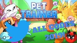 ALL CODES FOR PET TRAINER SIMULATOR 2019!