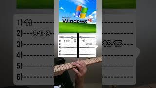 Windows XP - Startup & Shutdown (табы на гитаре) #ГлебДубляшэр