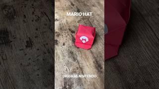 SUPER MARIO HAT ORIGAMI NINTENDO TUTORIAL | HOW TO MAKE MARIO BROS COSPLAY ORIGAMI | MARIO CART