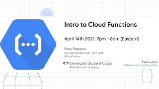 Intro to Cloud Functions