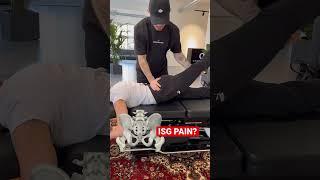 ISG PAIN? #adjustment #chiropractic #asmr #ISG #crackingchris