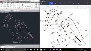 AutocAD 2D Practice Drawing / Exercise 4 / Basic & Advance Tutorial