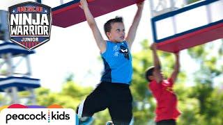 AMERICAN NINJA WARRIOR JUNIOR | Paxton from Ninja Kidz TV Hangs on for the Win!