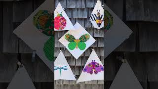 Irresistible Insects Quilt Blocks (fun Foundation Paper Pieced - FPP projects) #quilt #art