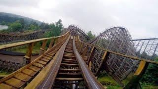 Thundercoaster front seat on-ride HD POV TusenFryd