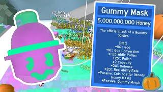 I GOT THE GUMMY MASK (Small Pumpkin Patch Boost) ROBLOX Bee Swarm Simulator