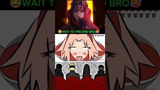 Naruto and Sakura joint technique #naruto #anime #funny #moments #sakura #itachi #shorts