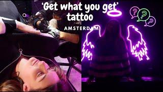 Getting a random tattoo from a gumball machine, Amsterdam | Vlogmas 2023️