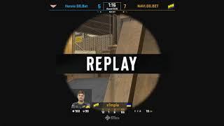 s1mple ace vs Heroic