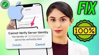 How To Fix "Cannot Verify Server Identity "on iPhone 2024 | 100% Work