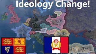 What If France became communist And Britian Monarchist?! Hoi4 Timelapse