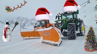 Extreme snow removal on Christmas Eve in the Alps! Merry Christmas!@mr.snowplow3855