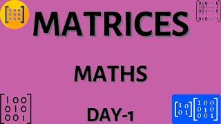 MATRICES I Math's I Day-1 I Bridge Course | CTEVT Diploma Entrance Preparation | PCL Nursing