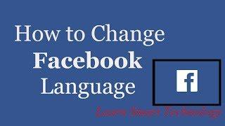 How to Change Facebook Language 2021 | Change Language Setting 2021