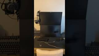 Shelf mount on monitor for cameras, lights, mics #pcsetup #streaming #pcgaming #vesa #shorts #pc