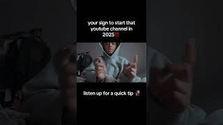 if you are starting a youtube channel in 2025 watch this video. #youtubetips #subscribe #shorts