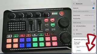 What is the use of the BT button and how to connect the mobile phone to the B1 podcast mixer?