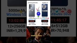OnePlus 13 Vs Samsung S25 Ultra Battery Test #Trending