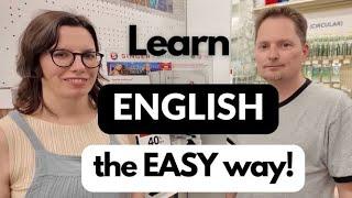 Learn English the EASY way / Comprehensible input / LEARN ENGLISH NATURALLY at the craft store