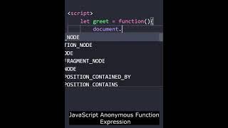 JavaScript Anonymous Function Expression #shorts #ytshorts #reels #trending #trend #shortsvideo