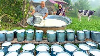 Village Secrets: Making Homemade Organic Butter from Fresh Cow's Milk!