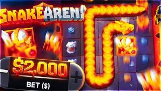 $2000 PER SPIN BONUS!? WORLD RECORD SNAKE ARENA WIN!?