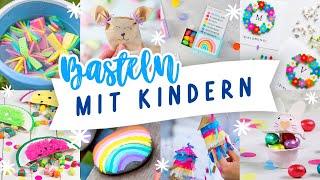 Basteln mit Kindern | 17 einfache und schnelle Bastelideen für den Sommer | Ideen gegen Langeweile