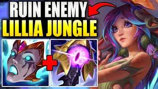 HOW TO PUT THE ENEMY JUNGLER OUT OF THE GAME WITH LILLIA JUNGLE