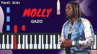 GAZO - Molly (Piano fr Cover Tutoriel KARAOKE Paroles)