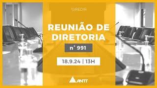 991ª Reunião de Diretoria - 18/9/2024