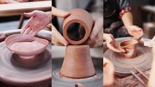 Pottery Wheel Throwing Bloopers and Fails (#Shorts)