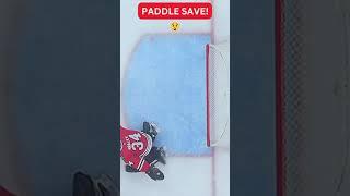 PETR MRAZEK WITH A PADDLE SAVE! 