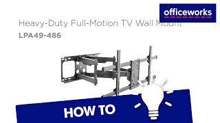 Brateck Heavy Duty Full Motion TV Wall Mount 32 – 100" 75kg