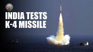 India Test Fires The K-4 Submarine Launched Ballistic Missile | #defence #indiannavy #missile