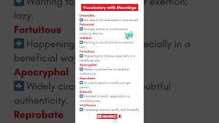 Master English Vocabulary | 100+ Words with Meanings, Examples & Usage  Improve Your Language Skills