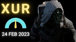 Where is XUR Today Destiny 1 D1 XUR Location and Official Inventory and Loot 24 Feb 2023, 2/24/2023