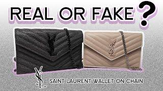 REAL OR FAKE?! Is Your Saint Laurent Wallet on Chain Counterfeit?