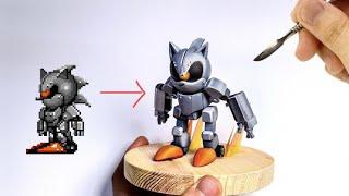 Making Mecha Sonic (MK1) with Clay / Sonic the hedgehog2 [kiArt]