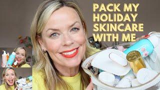 Pack my holiday skincare with me | Caroline Barnes SPEED BEAUTY