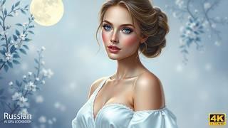 4K AI Art Lookbook｜Luxurious AI Painting of Woman in Elegant Silk Nightgown